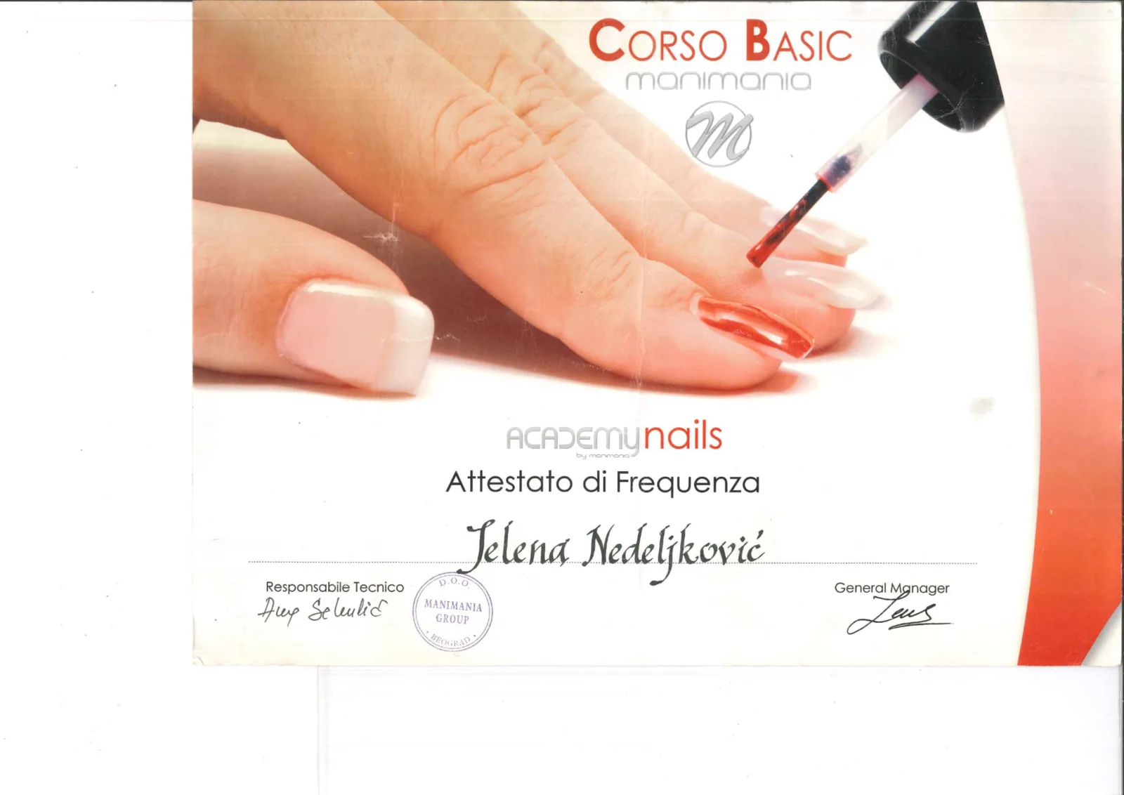 Corso Basic — Osnovni Kurs Manikira